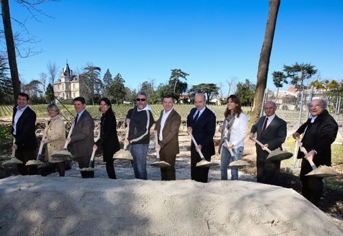 Groundbreaking of the Chateau Les Carmes Haut-Brion wine warehouse - 