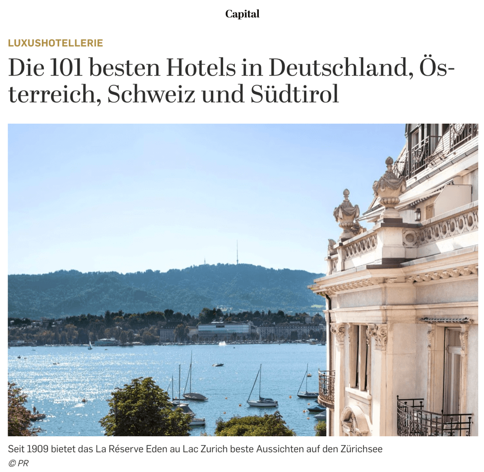 The 101 best hotels in Germany, Austria, Switzerland and South Tyrol