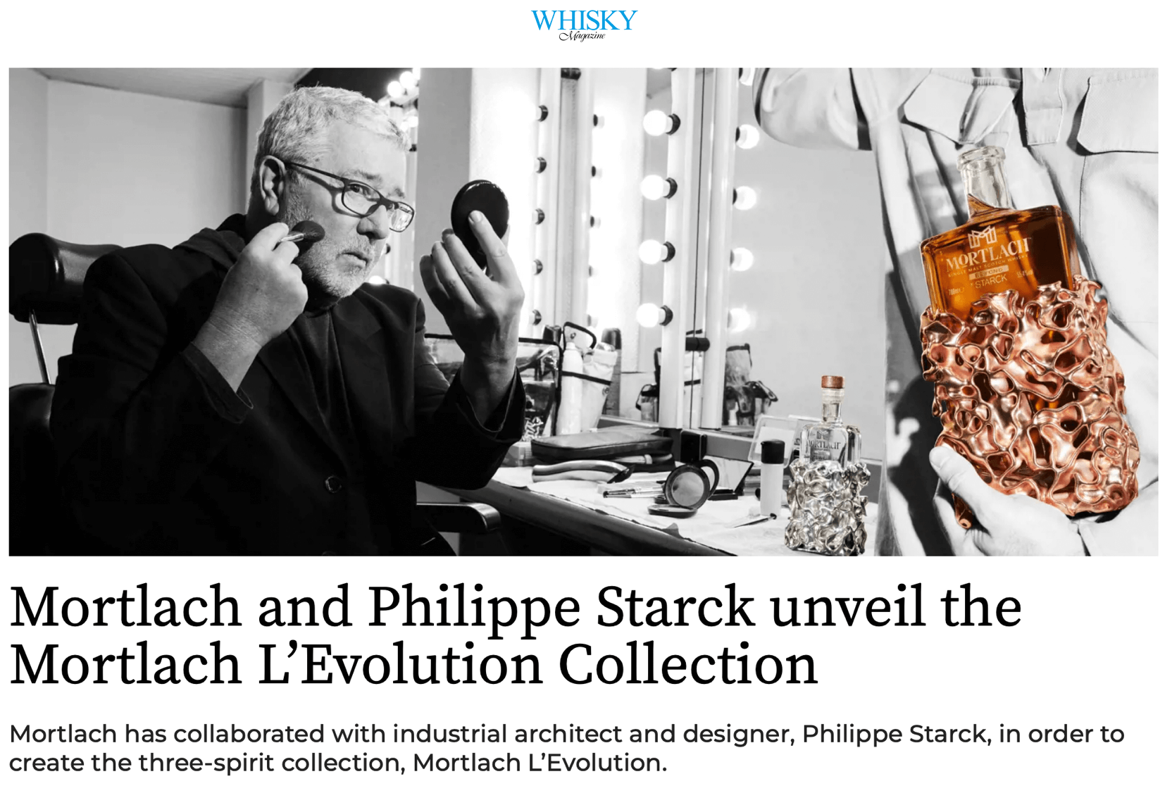 Mortlach and Philippe Starck unveil the Mortlach L’Evolution Collection