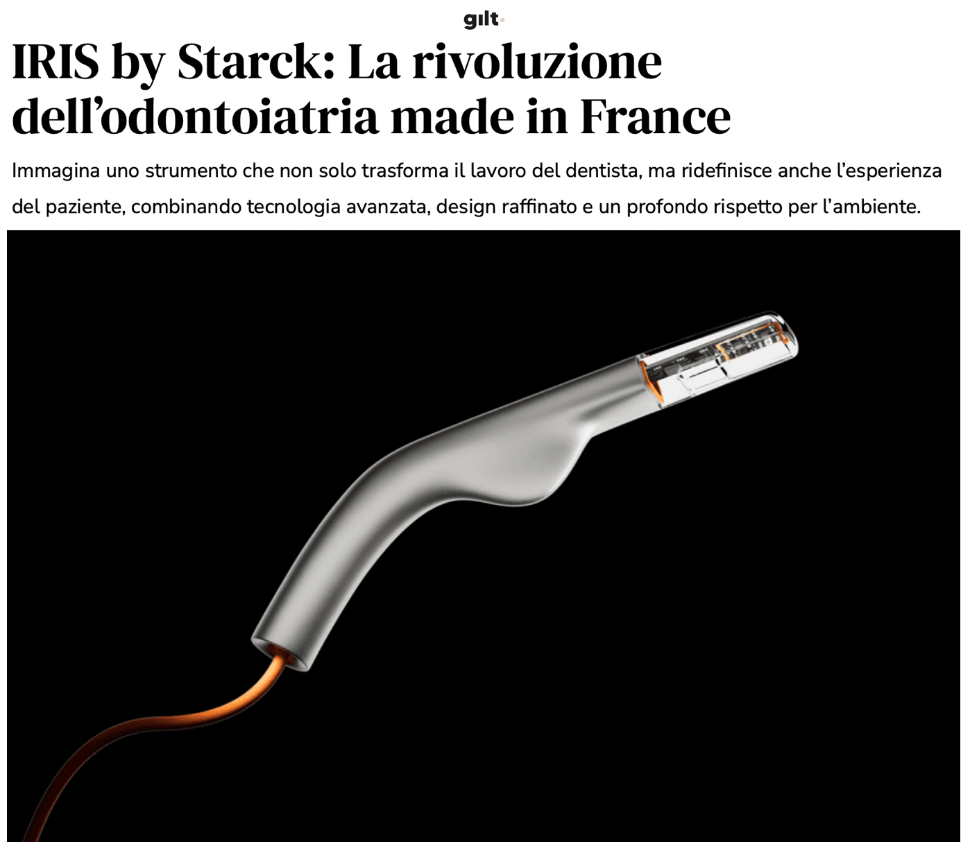 IRIS by Starck: the dental revolution made in France