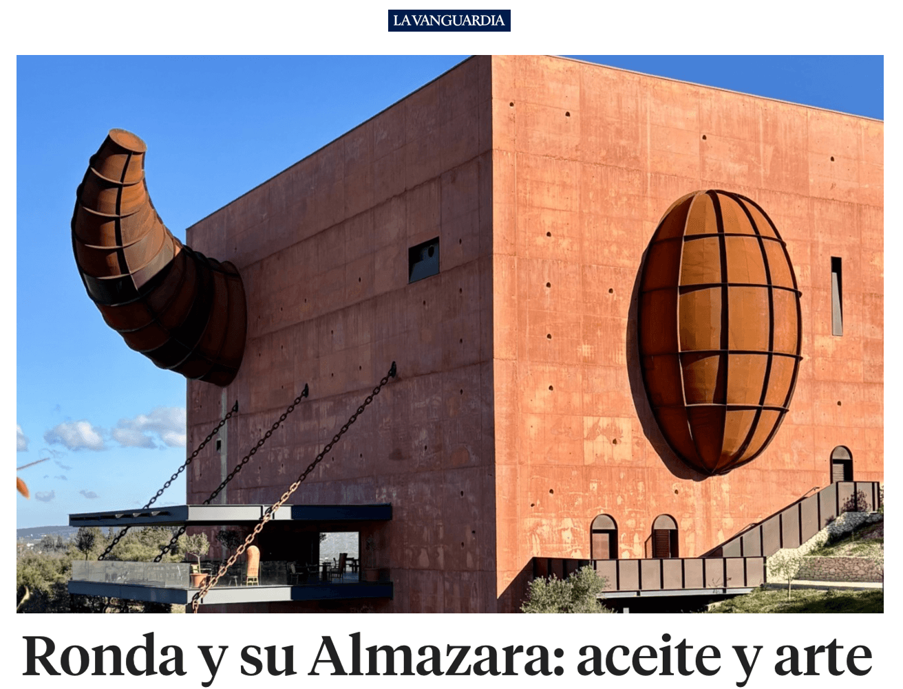 Ronda and its olive oil mill: oil and art