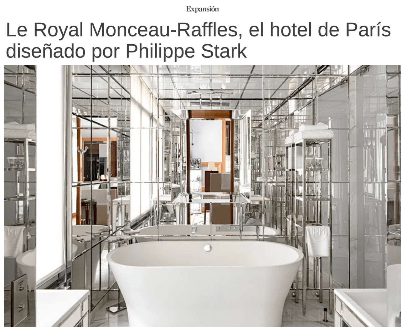 Le Royal Monceau-Raffles, the Paris hotel designed by Philippe Stark