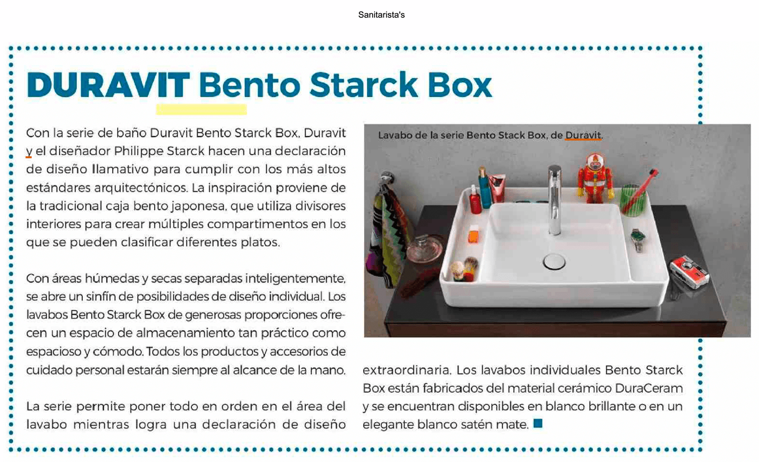 Duravit Bento Starck Box