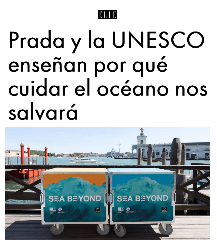 Prada and UNESCO show why caring for the ocean will save us all