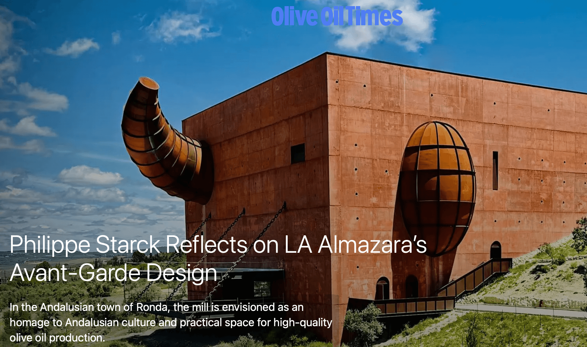 Philippe Starck reflects on the avant-garde design of LA Almazara